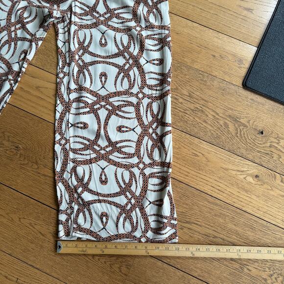 NWOT Richard Allen X H&M Wide Leg Crop Pants SZ 8 Serpent Snake Classic Casual - Picture 10 of 10